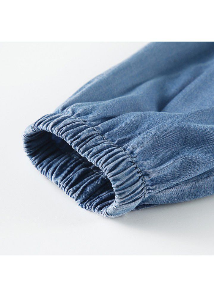 Amila children's clothing boys' 2021 summer new thin casual pants pants small and medium sized boy's anti mosquito pants 