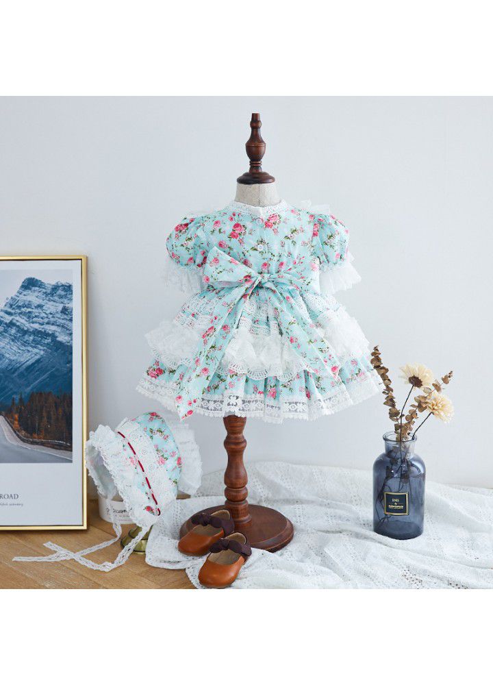 [factory] European and American children's skirt 2021 summer new girl's dress pengpeng gauze skirt custom children's princess skirt children's skirt