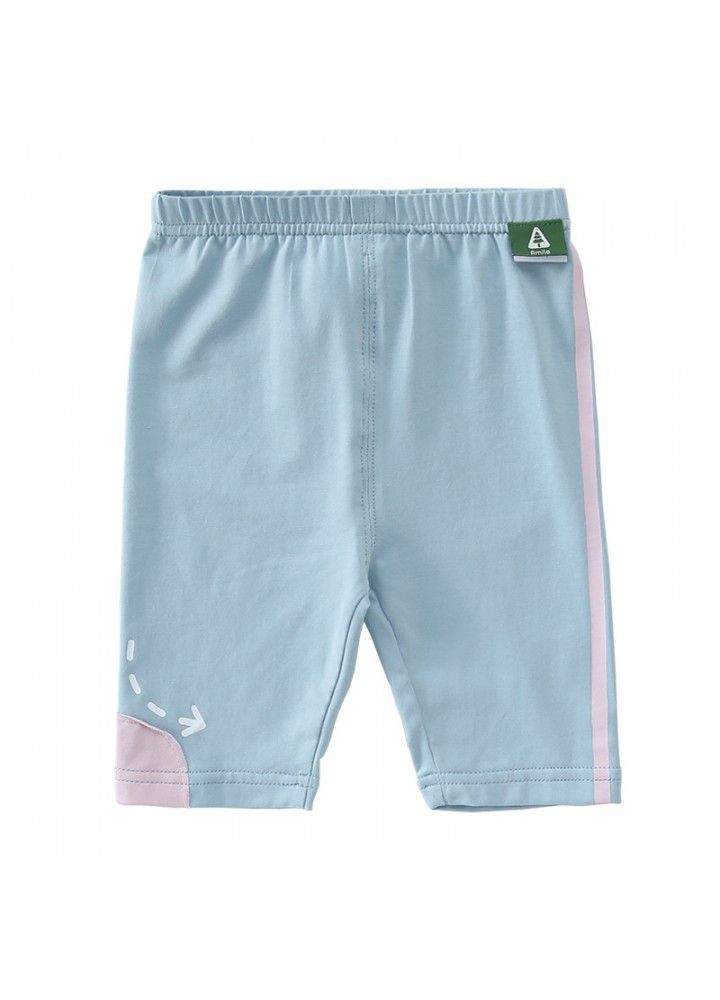 Amila Amila children's pants summer baby wear leggings baby loose thin Capris 