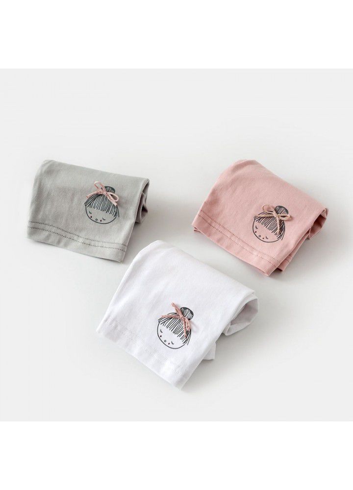Women's pants summer 2020 new 1-3 children's Korean Capris 0 baby solid color underwear 