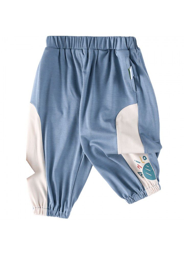 Amila girls' sports pants 2021 summer thin children's leisure pants female baby foreign style baby mosquito proof pants 
