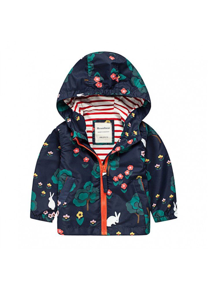 Children's Parka Jacket waterproof windproof fleece lining boys' and girls' autumn and winter clothes