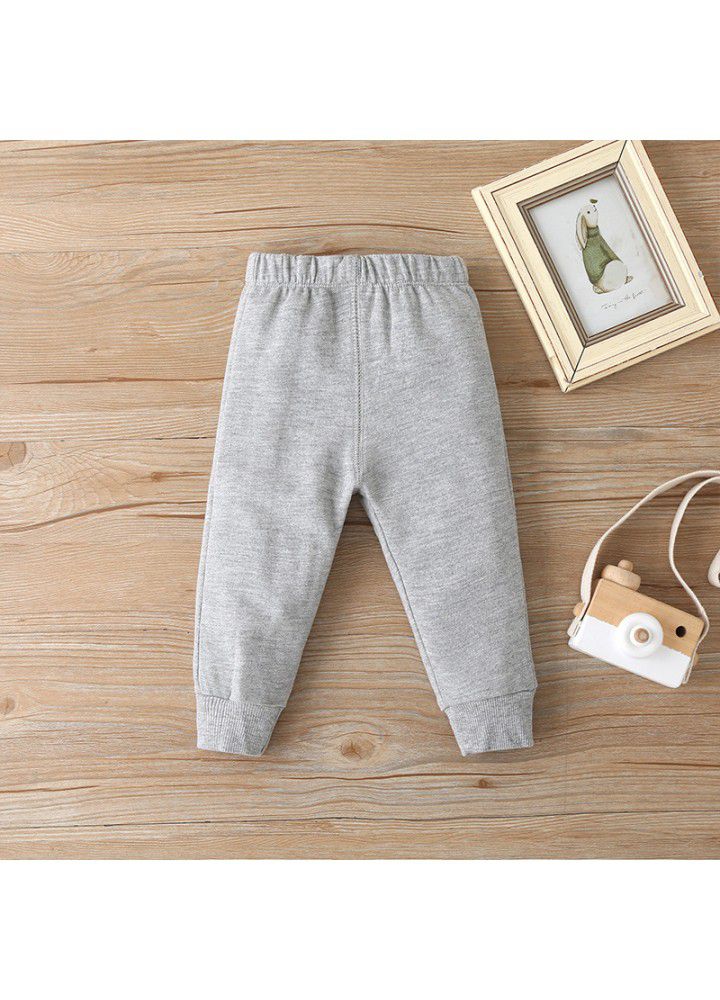 New three piece set for autumn 2021 fashion baby boy's one-piece suit, three piece sweater and trousers