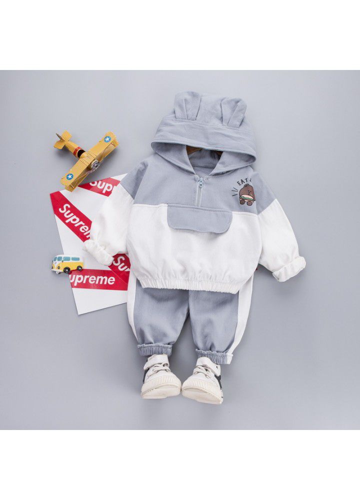 Postal children's clothing children's shirt set 20 new girls' Lapel casual pants boys' Jianlong top pants