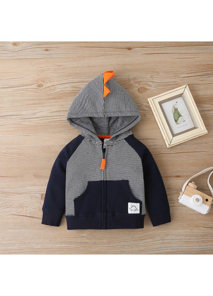 New three piece set for autumn 2021 fashion baby boy's one-piece suit, three piece sweater and trousers