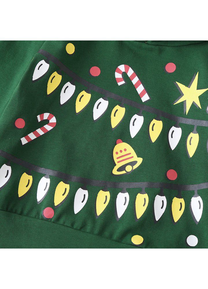 Cross border e-commerce of 2021 autumn Christmas dress new children's suit baby autumn fashion sweater top pants