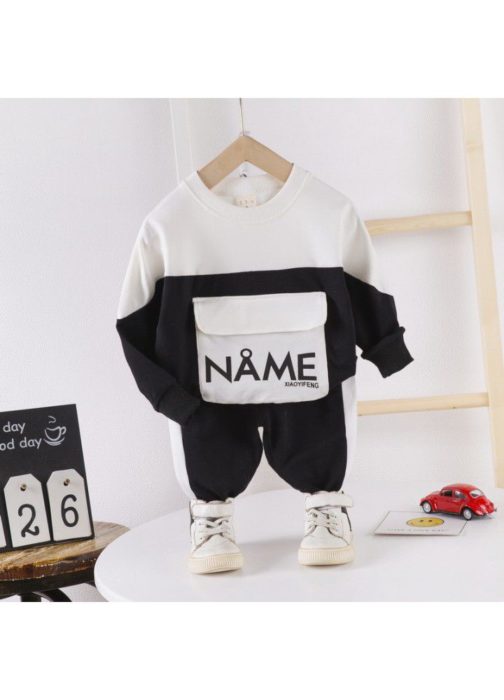 Postal children's clothing children's shirt set 20 new girls' Lapel casual pants boys' Jianlong top pants