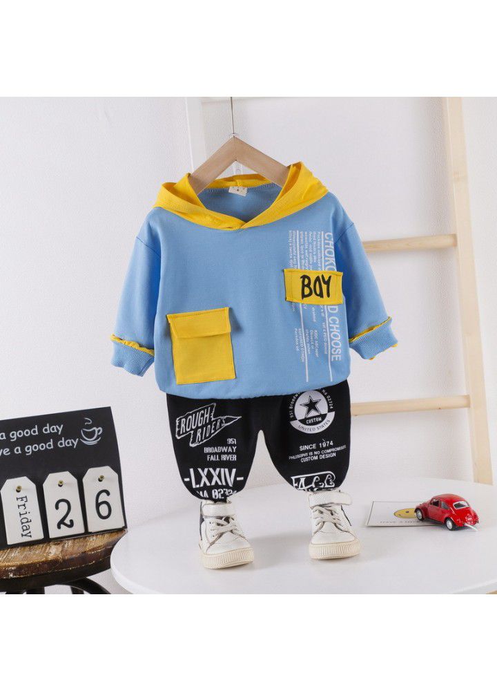 Postal children's clothing children's shirt set 20 new girls' Lapel casual pants boys' Jianlong top pants