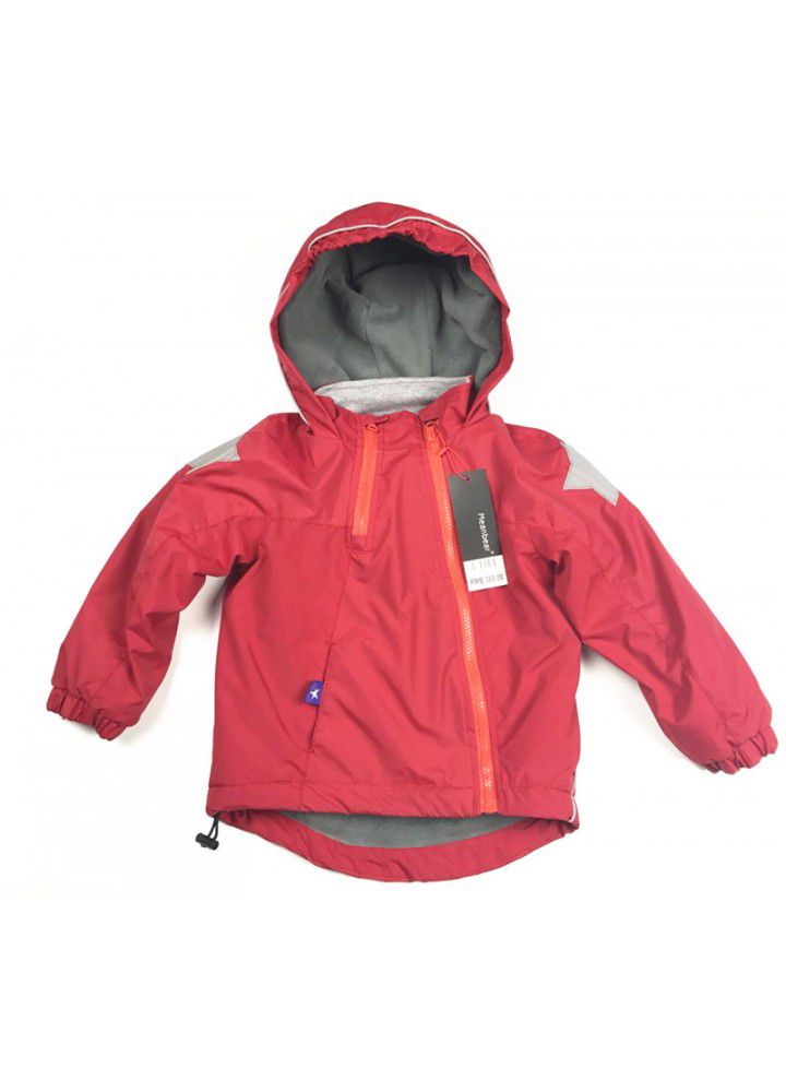 Children's Parka men's and women's windbreaker coat 2020 new children's clothing girls' Plush zipper top autumn and winter