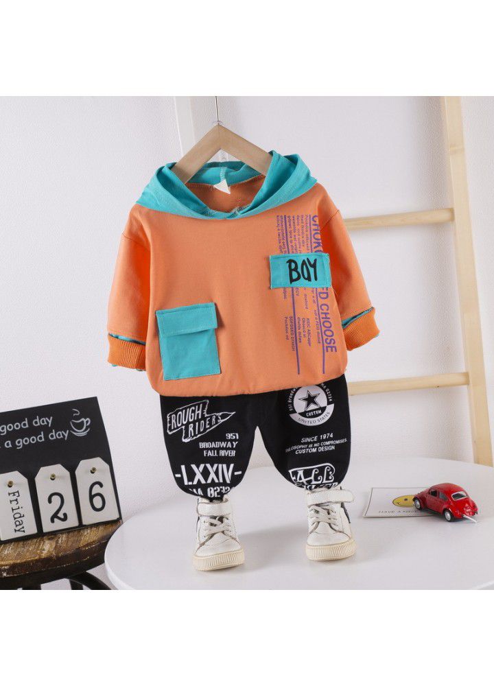 Postal children's clothing children's shirt set 20 new girls' Lapel casual pants boys' Jianlong top pants