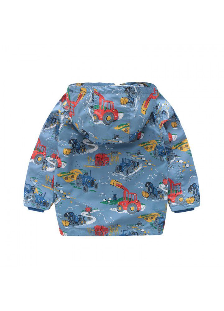 Children's Parka boys' jacket autumn 2020 new baby cartoon windbreaker