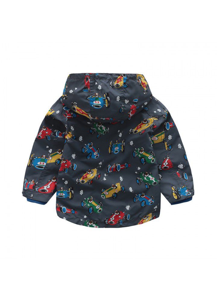 Children's Parka boys' jacket autumn 2020 new baby cartoon windbreaker