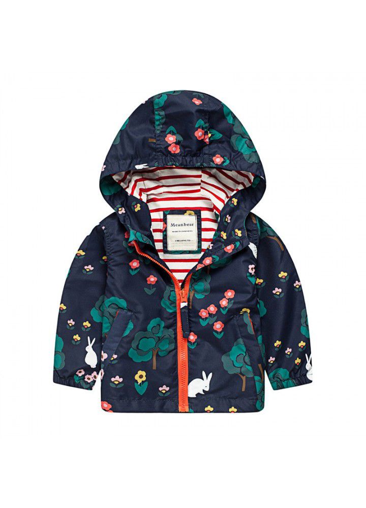 Children's Parka Jacket waterproof windproof fleece lining boys' and girls' autumn and winter clothes
