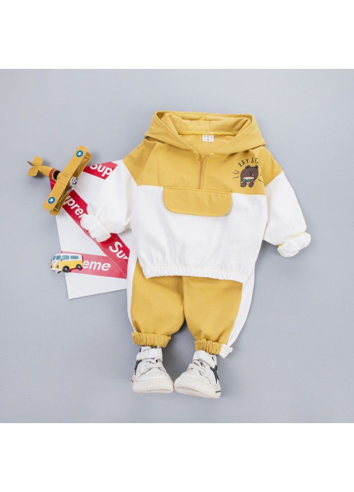 Postal children's clothing children's shirt set 20 new girls' Lapel casual pants boys' Jianlong top pants