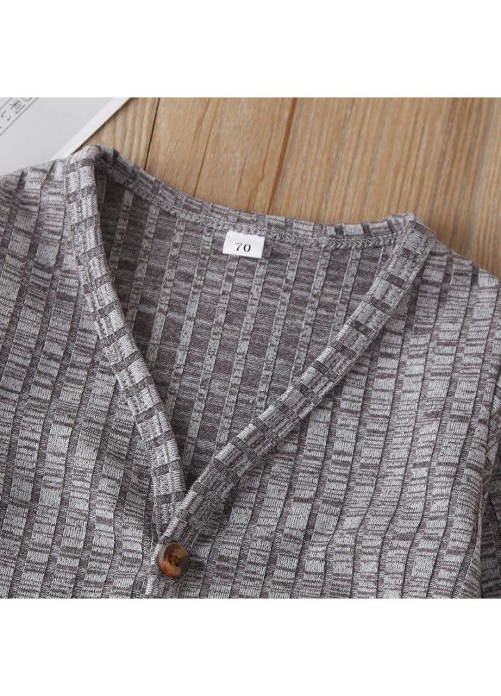 Spot men's and women's spring and autumn jacket solid color fashion children's jacket collar single breasted cross border wholesale hot sale